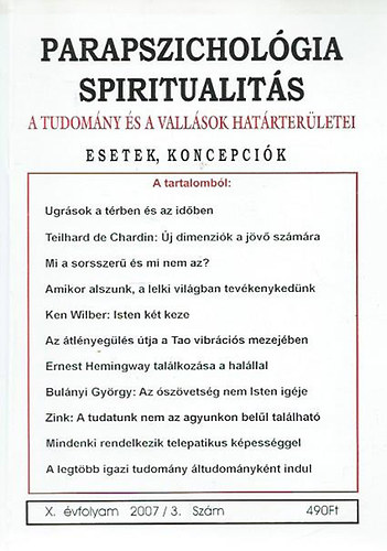Parapszicholgia-Spiritualits 2007/3.