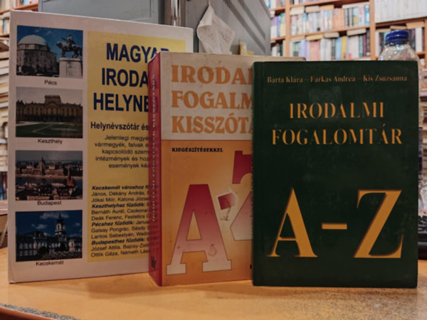 Barta Klra, Farkas Andrea, Kis Zsuzsanna, Brdos Lszl, Szab B. Istvn, Vasy Gza, Csiffry Tams - 3 db Irodalmi fogalmak kissztra kiegsztsekkel; Irodalmi fogalomtr; Magyar irodalmi helynevek