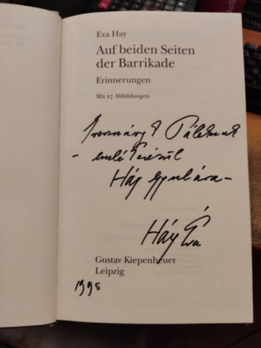 Auf beiden Seiten der Barrikade (Erinnerungen)