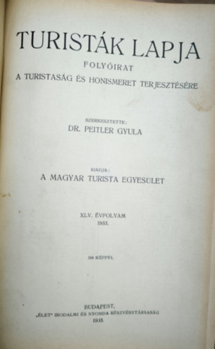 Turisták Lapja 1933 - Teljes évfolyam