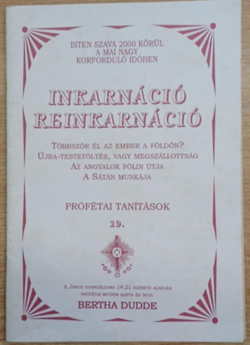 Inkarnci reinkarnci - Prftai tantsok 19.