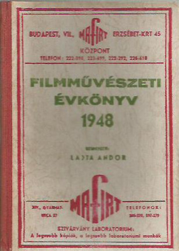 Lajta Andor (szerk.) - Filmművészeti Évkönyv 1948