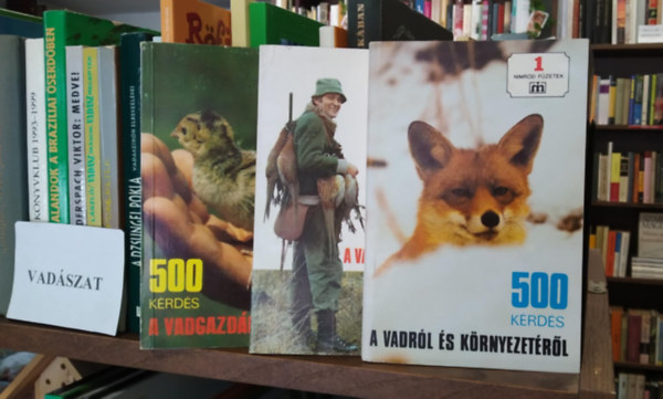 3 db-os KNYVMENT AJNLAT, vadszat: 500 krds a vadszatrl+500 krds a vadrl s krnyezetrl+500 krds a vadgazdlkodsrl