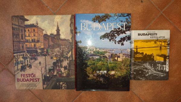 Bal�zs Dercs�nyi G�bor Istv�n - 3 k�nyv Budapestr�l: Budapesti k�peslapok, Budapest (angol), Fest�i Budapest