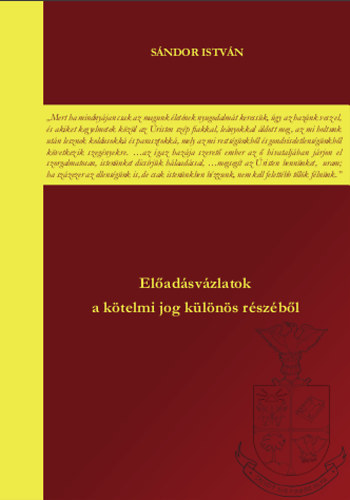 Fábián Ferenc - Előadásvázlatok a kötelmi jog általános része köréből