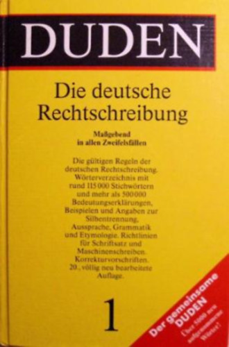 Duden - Die deutsche Rechtschreibung