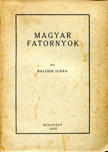 Balogh Ilona - Magyar Fatornyok. 50 fotval.
