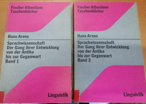 Hans Arens - 2 db Fischer Athenum Taschenbcher: Sprachwissenschaft - Der Gang ihrer Entwicklung von der Antike bis zur Gegenwart Band 1-2.