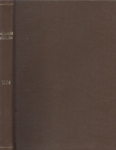 Memlkvdelem 1974. XVIII. vf. 1-4. szm