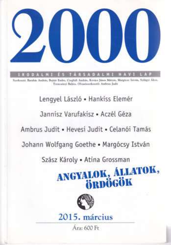 2000 Irodalmi �s T�rsadalmi Havi Lap - 2015. m�rcius