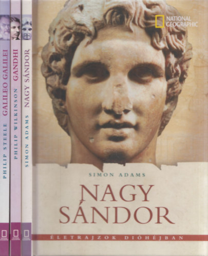 3 db National Geographic letrajzok Dihjban: Nagy Sndor + Gandhi + Galileo Galilei