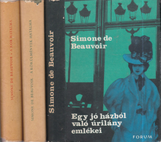 Simone de Beauvoir - 3 db Simone de Beauvoir kötet (Egy jó házból való úrilány emlékei + a körülmények hatalma + A kor hatalma)