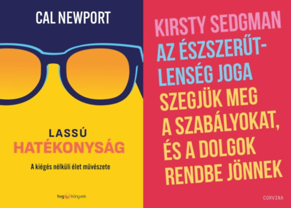 Cal Newport Kirsty Sedgman - 2 db önfejlesztő könyv: Az észszerűtlenség joga - Szegjük meg a szabályokat, és a dolgok rendbe jönnek + Lassú hatékonyság - A kiégés nélküli élet művészete
