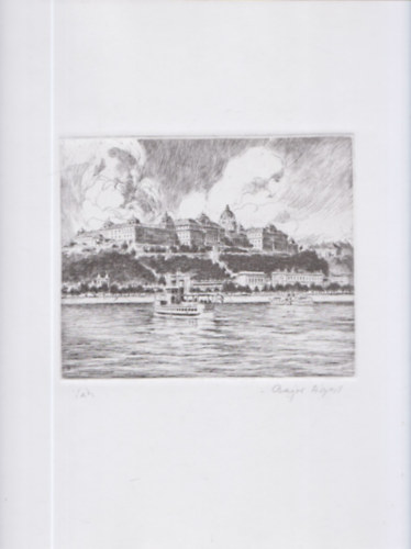 Bajor �gost eredeti r�zkarca - Budai v�r - lapm�ret:40x29cm