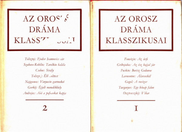 Eur�pa K�nyvkiad� - Az orosz dr�ma klasszikusai I-II.