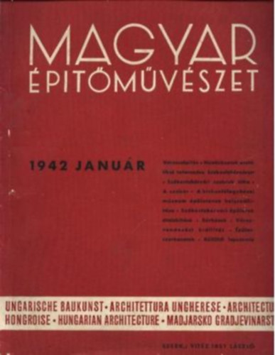 vitz Irsy Lszl szerk. - Magyar ptmvszet 1942 janur