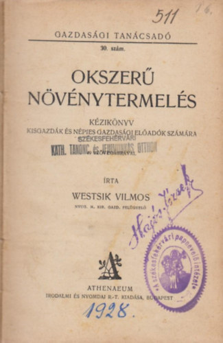 Westsik Vilmos - Okszer� n�v�nytermel�s