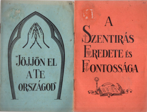 4 db vallási füzet ( együtt ) 1. Törvény és Evangélium , 2. Mi jót cselekedjem, hogy örök életet nyerjek? 3. A Szentírás Eredete és Fontossága, 4. "Jöjjön el a Te országod"
