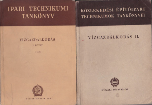 Maurer Gyula - V�zgazd�lkod�s I-II. (Ipari Technikumi Tank�nyv)