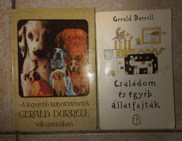 2 db Gerald Durrell ktet: Csaldom s egyb llatfajtk, A legszebb kutyatrtnetek