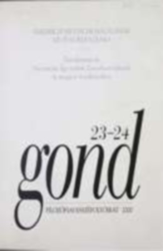 GOND 23-24 - Filozfiai esszfolyirat 2000