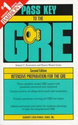Sharon Weiner Green and Samuel C. Brownstein - Pass Key to the GRE