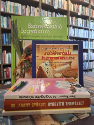 Schwester Hodi Masafret, Dr. Arany György, Papp Rita Janette Rainwater - dr. Tóth Károly Sándor - Bordi Edit - 5 kötet az egészséges életmódról, KÖNYVMENTŐ AJÁNLAT: Az öngyógyítás művészete, Egészség a jövőben-Reflexológia-Láb- és testmasszázs, Gyógyító természet, A csontritkulás és étrendi kezelése, Szórakoztató fogyókúra