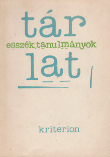 Egyed Pter  (szerk.) - Trlat - esszk, tanulmnyok