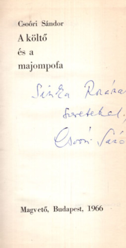 Csori Sndor - A klt s a majompofa - Dediklt