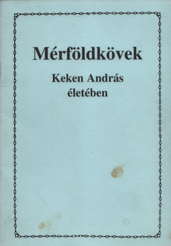 Mrfldkvek Keken Andrs letben