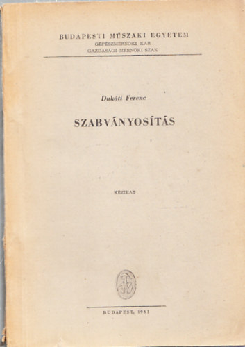 Duk�ti P�ter - Szabv�nyos�t�s (k�zirat)