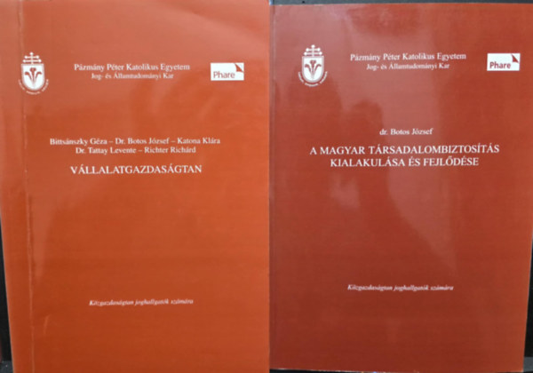 Dr. Bittsánszky Botos József - Botos - Katona - Tattay - Richter - Jogi könyvcsomag