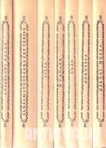 Diétai Magyar Múzsa,A tavasz,Alkalmatosságra írt versek,Ódák,Anekreoni dalok