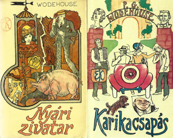 P.G. Wodehause - 2 db könyv, Nyári zivatar, Karikacsapás