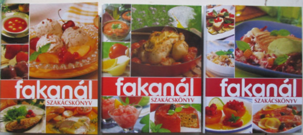 3 db Fakan�l szak�csk�nyvek (2001, 2002, 2004) teljes mapp�k