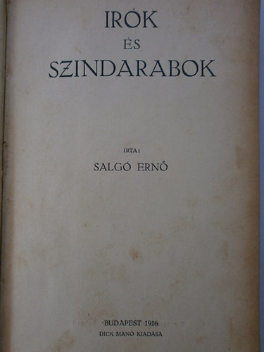 Salg� Ern� - �r�k �s sz�ndarabok