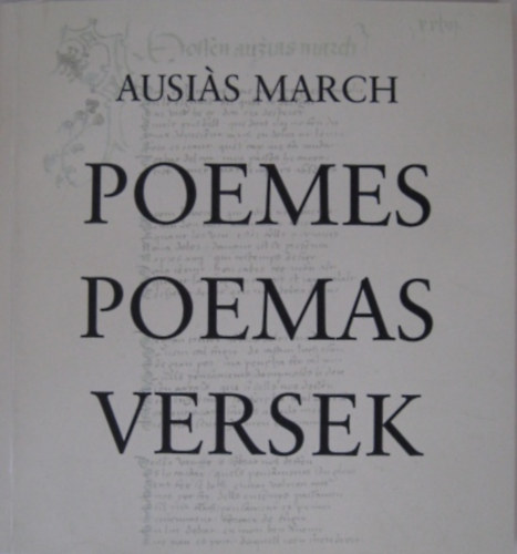 Ausias March - Versek poemes poemas