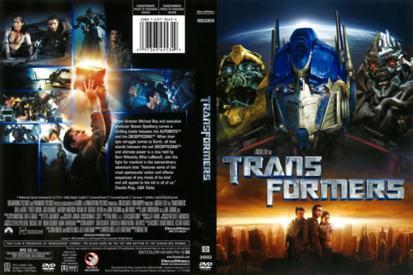 DreamWorks Michael Bay - Transformers - idegen nyelv kiads (DVD)