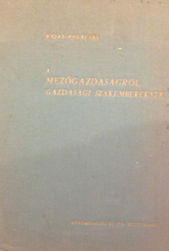 A mezgazdasgrl gazdasgi szakembereknek