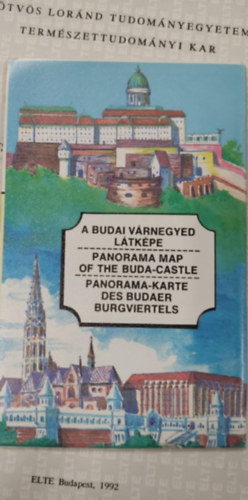Budai v�rnegyed l�tk�pe - Panorama map of the Buda Castle - Panorama-karte des Budaer Burgviertels
