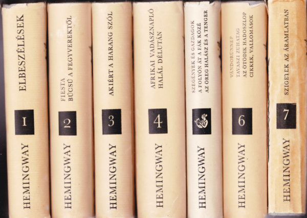 Ernest Hemingway - Ernst Hemingway művei I-VII.