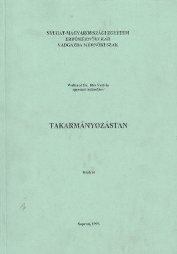 Waltern� dr. Ill�s Val�ria - Takarm�nyoz�stan (K�zirat)