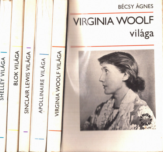 R�z P�l, T�tfalusi Istv�n, Bakcsi Gy�rgy, B�csy �gnes Balab�n P�ter - 5 db �r�k vil�ga: Virginia Woolf+ Blok+ Shelley+ Apollinaire+ Sinclair Lewis vil�ga