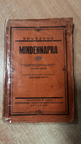 Gell�rt Hug� Salg� Ern�  (ford.) - Tolsztoj mindennapra VIII.