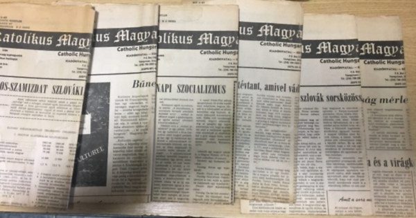 6 db.: Katolikus Magyarok Vas�rnapja - 89. �vfolyam 27. sz�m, 28. sz�m, 29. sz�m, 30. sz�m, 31. sz�m, 32. sz�m