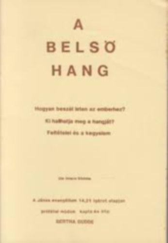 Bertha Dudde - A belső hang - Prófétai tanítások 18.