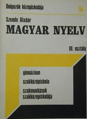 Szende Alad�r - Magyar nyelv III. 11 o.