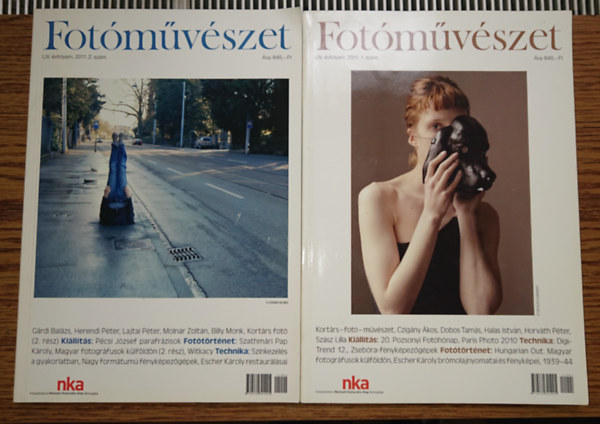 A Fotóművészet 2011-es évfolyamának első két száma. 2011/1 / 2011/2