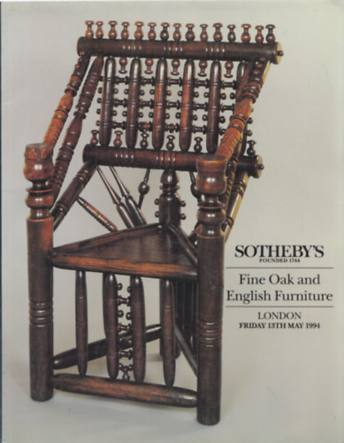 Sotheby's London - Fine Oak and English Furniture (13th May 1994)