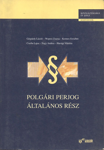 Polgári perjog (Általános rész)